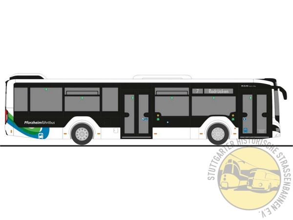 Modellbus MAN Lion`s City 12 2018 / Südbadenbus / Pforzheim